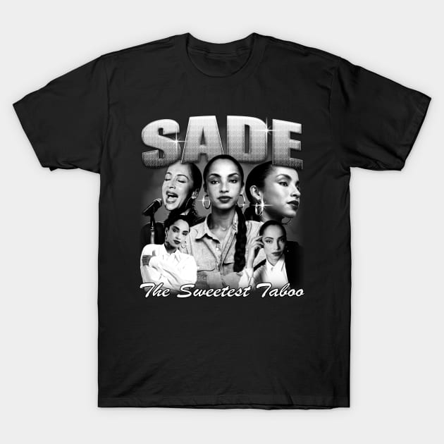 Sade The Sweetest Taboo - Sade Adu Vintage Bootleg T-Shirt by bmbg trian